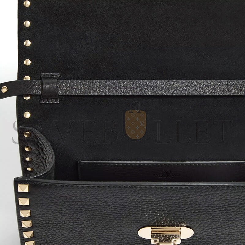 VALENTINO GARAVANI SMALL ROCKSTUD GRAINY CALFSKIN CROSSBODY BAG 7W2B0181VSF_0NO (22.5*15*6cm) VALENTINO GARAVANI SMALL ROCKSTUD GRAINY CALFSKIN CROSSBODY BAG 7W2B0181VSF_0NO (22.5*15*6cm)